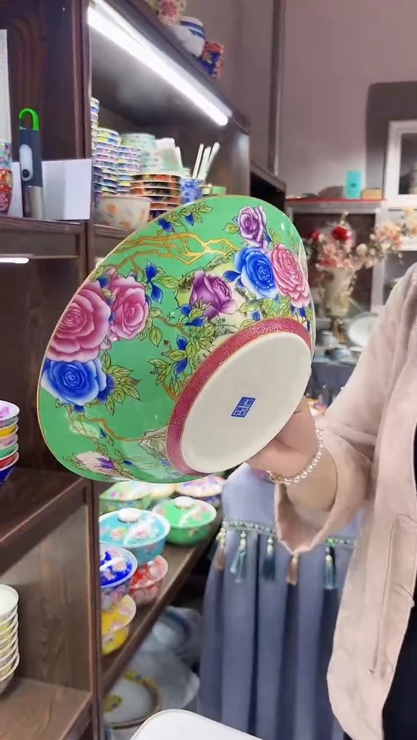 瓷片9英寸大汤碗景德镇陶瓷1个