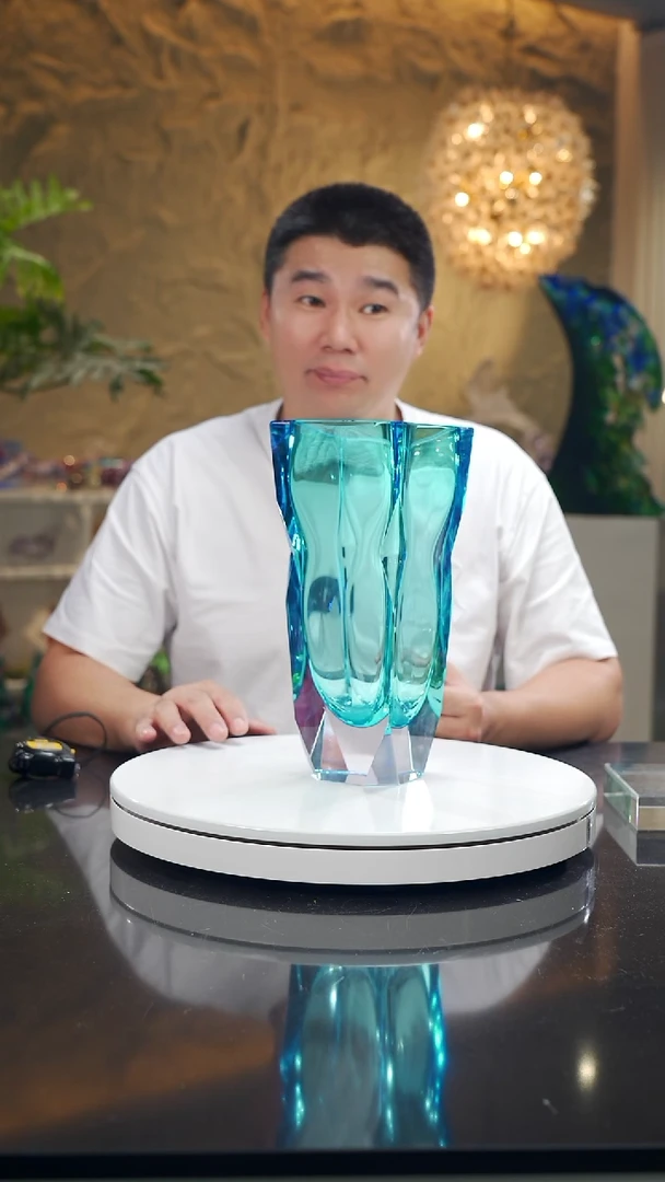 摆件福利天空蓝切面花瓶