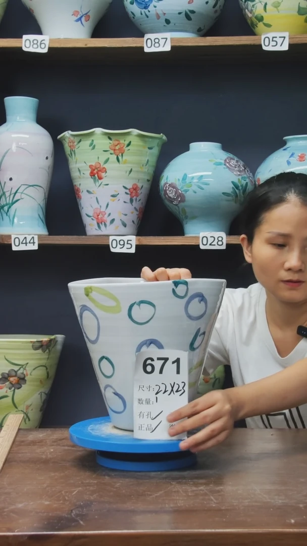 陶瓷景德镇花盆671