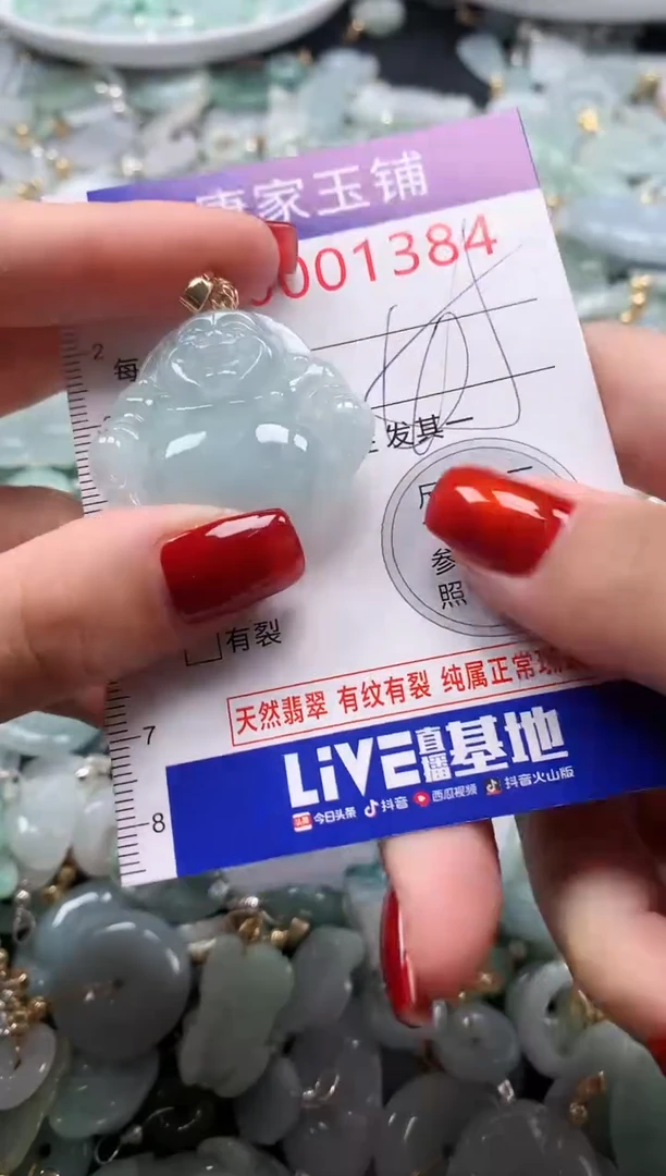 翡翠未镶嵌吊坠(不含链)多样性发其一1384