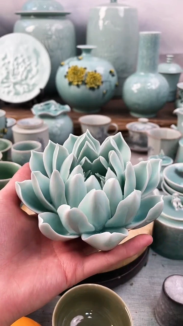 【闪购商品】全手特价 微瑕 慧仙青瓷