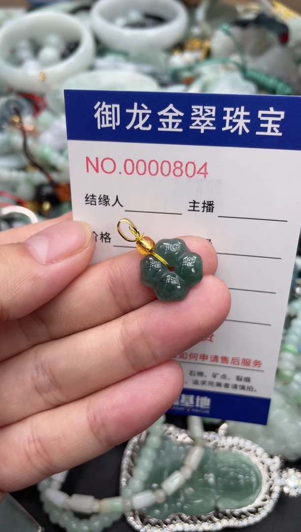 翡翠未镶嵌颈饰011