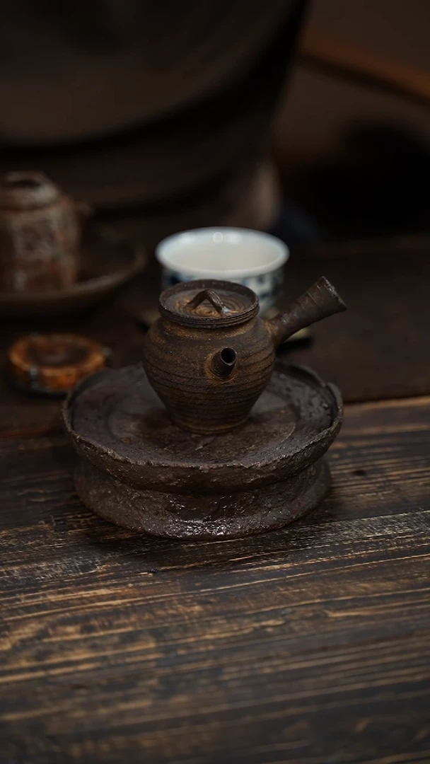 全手工制作 南蛮 侧把壶  100cc