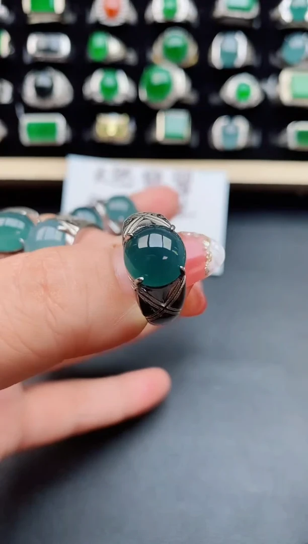 【闪购商品】翡翠戒指银S925镶嵌121212