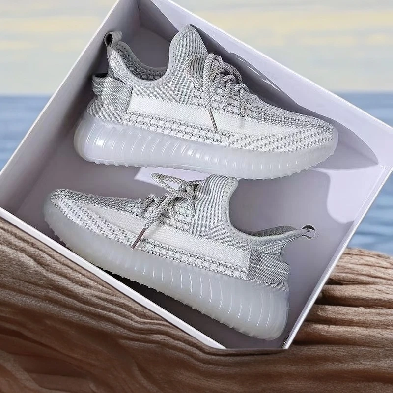 防臭飞织鞋百搭休闲鞋跑步运动鞋鞋子女款爆款2025新款椰子鞋透气