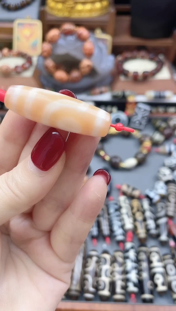 玛瑙/玉髓散珠聚缘嫩色二眼