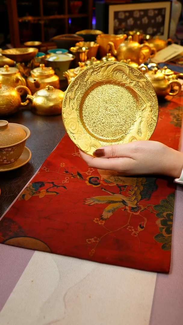 茶杯紫砂【宜景窑系列】蓝宝龙吐水