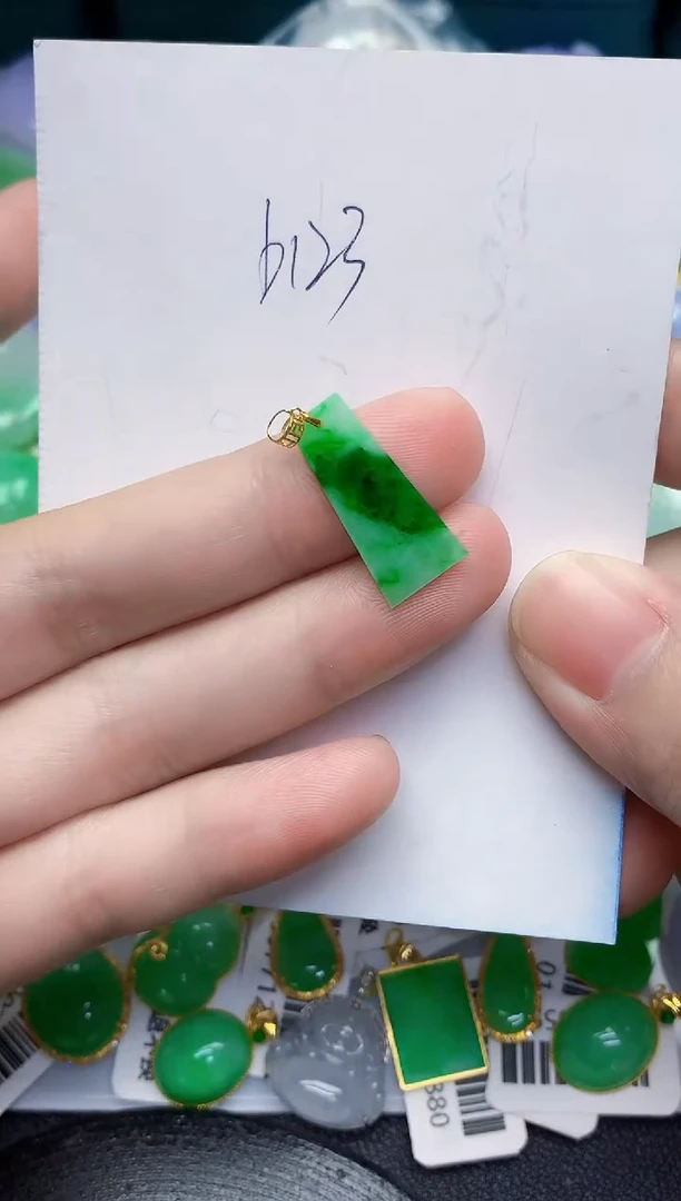 【闪购商品】翡翠颈饰18K金镶嵌000000000