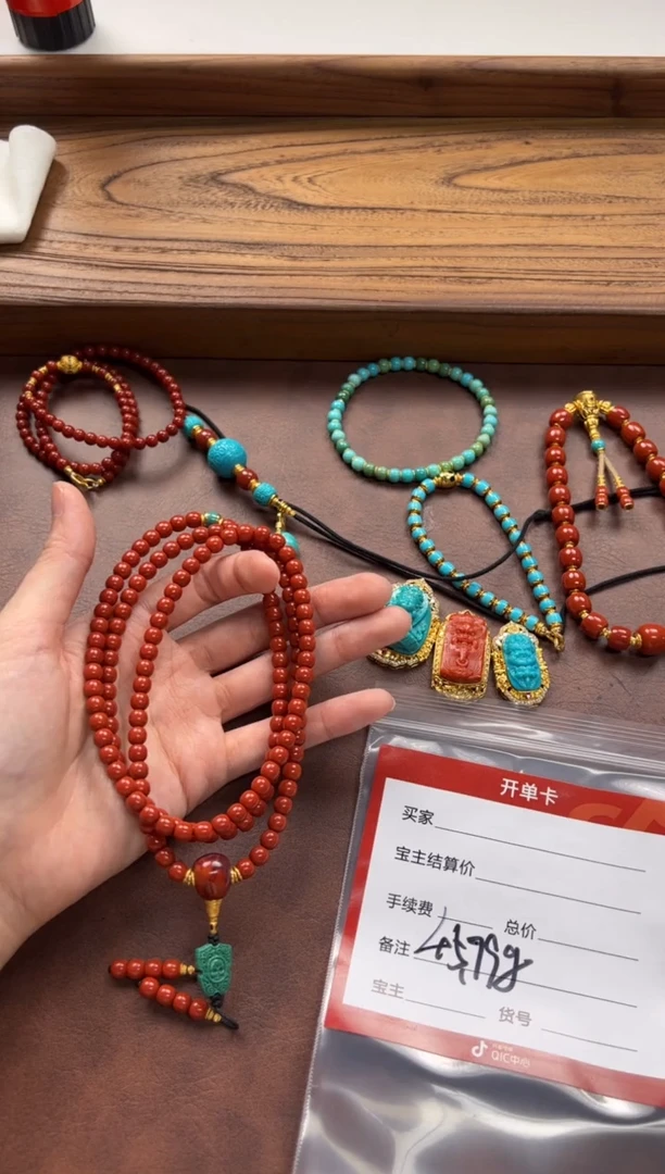 18K金镶嵌手串手串南红玛瑙孟**~手串手串