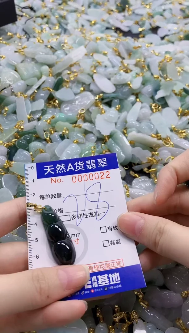 颈饰未镶嵌翡翠纯天然a货翡翠