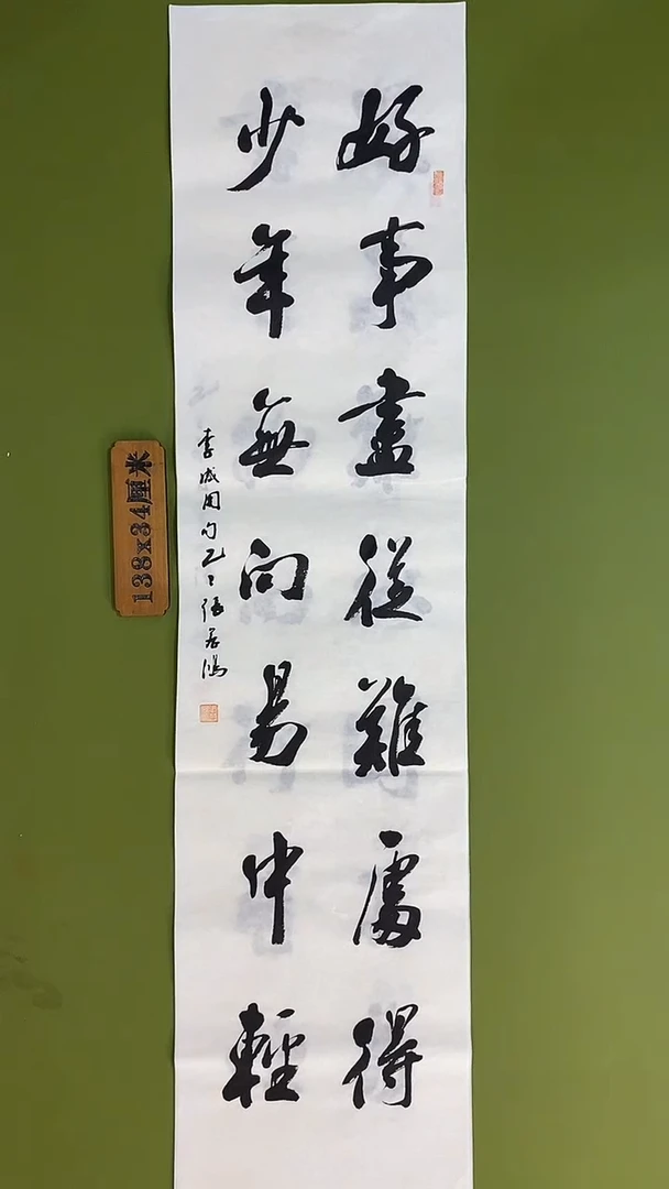 书法书法 张若鸿 尺寸138cm*34cm