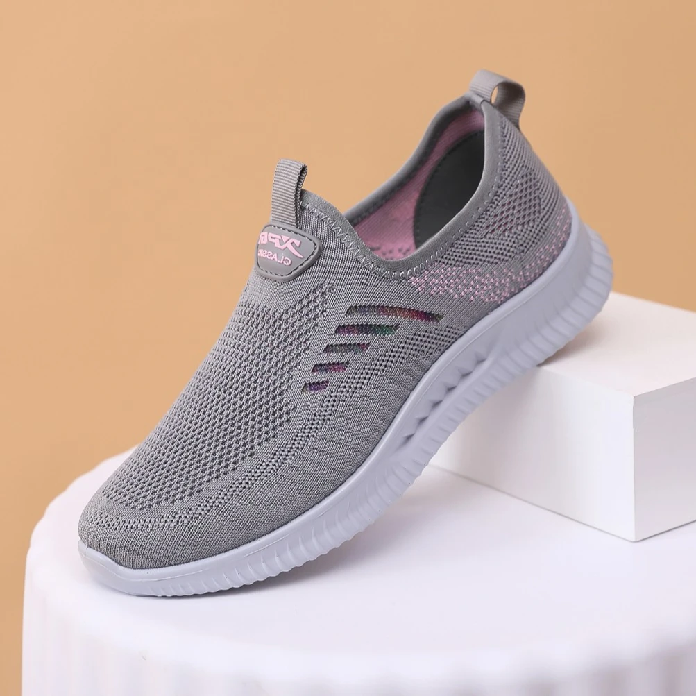 春秋老人鞋老北京布鞋男女单鞋软底网面中老年防滑舒适透气休闲鞋