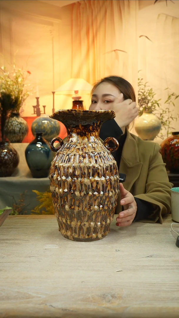 高33口18高温陶瓷花瓶花器