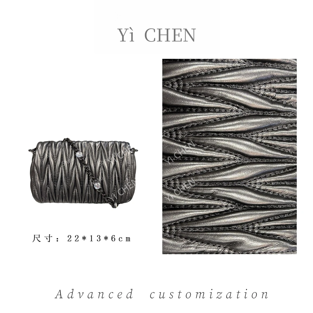 【Yì CHEN】ZT-D7062-枪色 简约时尚女士新款轻奢单肩斜跨包
