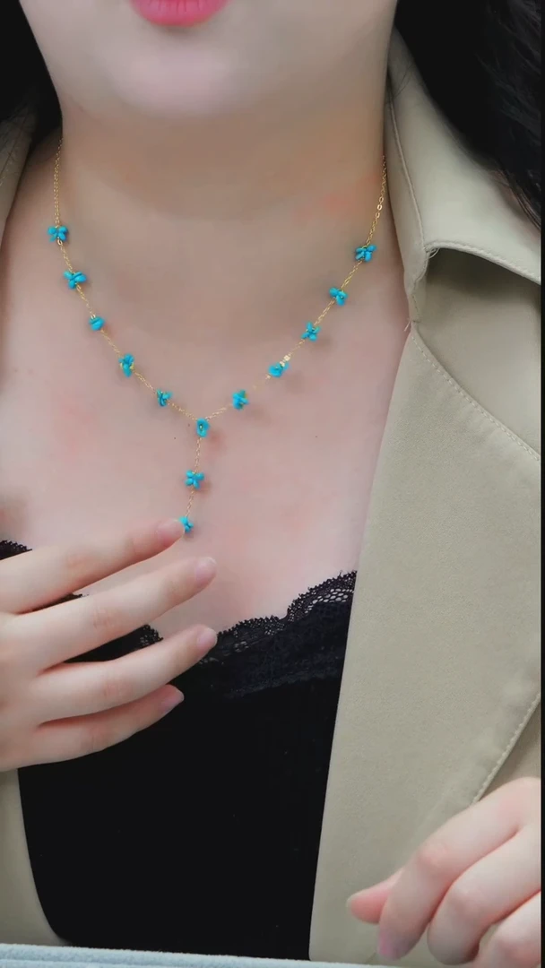 未镶嵌绿松石项链发货一件