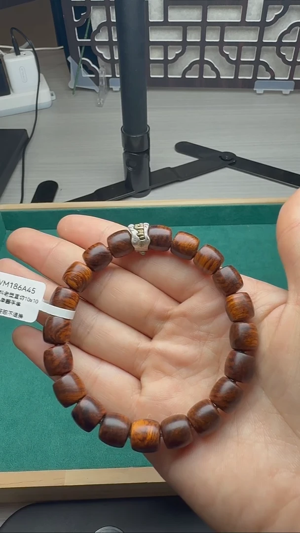 手串/手链黄花梨/降香黄檀10mm桶珠单圈手串