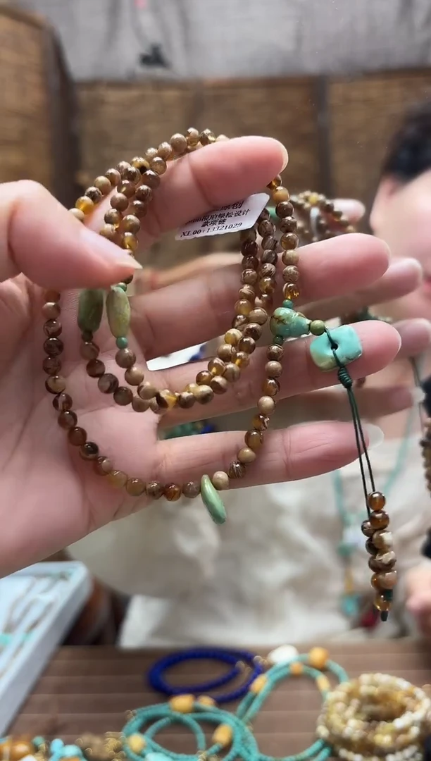 蜜蜡颈饰未镶嵌4+多样性发一件 项链108