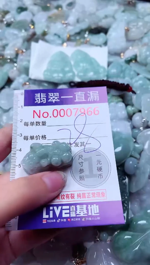 吊坠(不含链)未镶嵌翡翠7966
