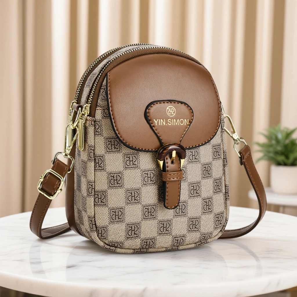 迷你手机包女斜挎2025新款时尚小挎包软皮百搭小巧轻便单肩小包包