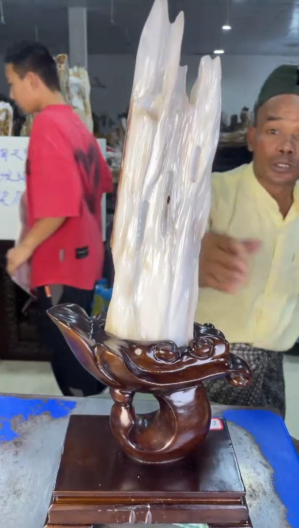 未镶嵌摆件硅化玉11