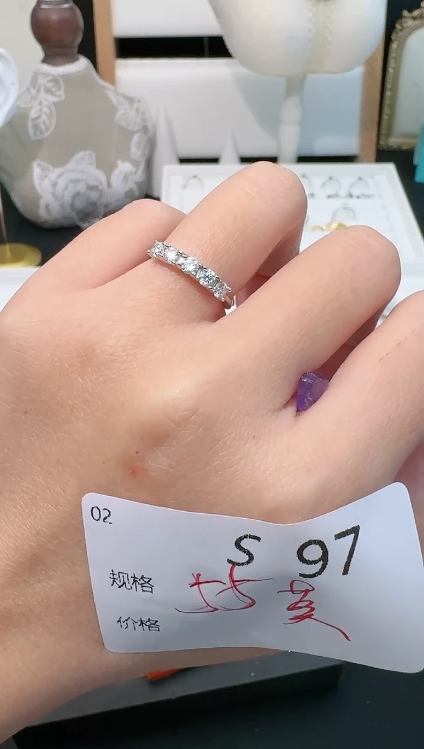 【闪购商品】水晶珠宝半成品银S925镶嵌多样性发一S97