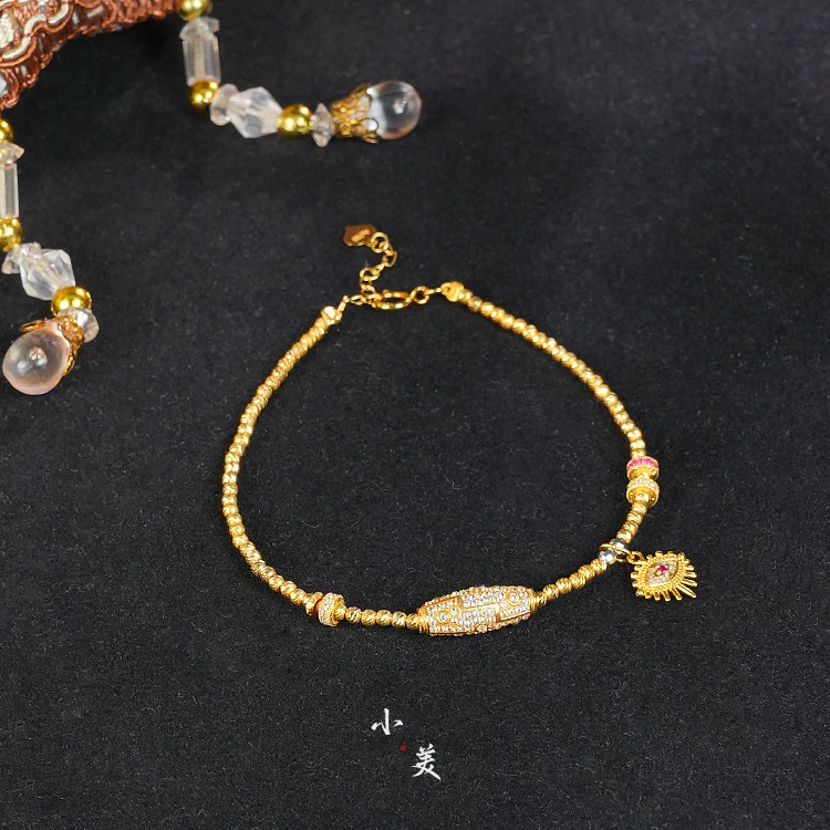 18K金转运珠手链 G9639