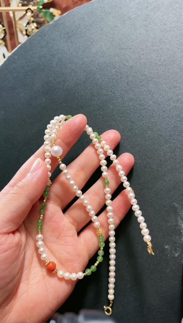 【闪购商品】淡水珍珠项链银S925镶嵌支持48小时鉴赏