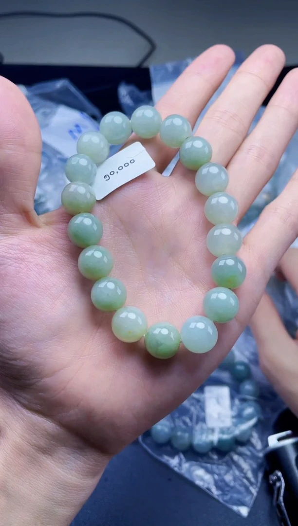 未镶嵌定制翡翠珠串