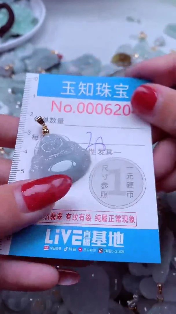 吊坠(不含链)未镶嵌翡翠6204
