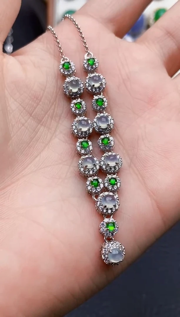 银S925镶嵌戒指翡翠0219