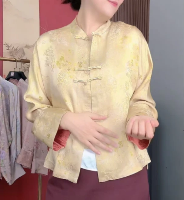 【金盏花】 新中式复古国风百搭气质上衣外套女