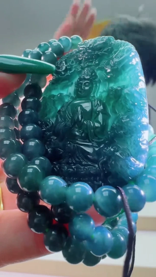 翡翠未镶嵌颈饰多样性随机发其一