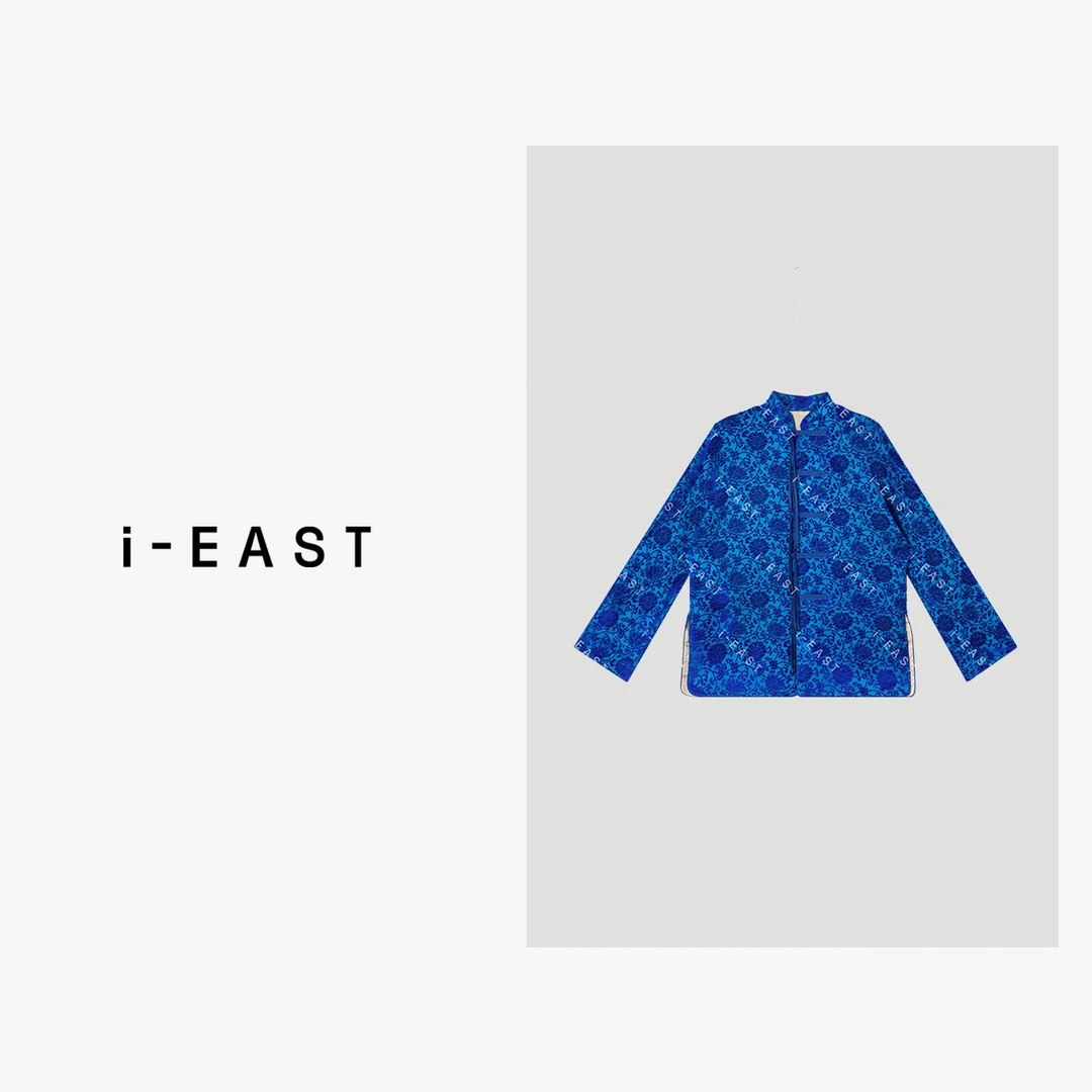 i-EAST 蓝调花楹~新中式提花设计感开衫外套-5C GF5162