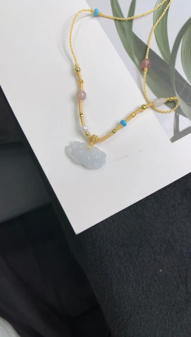 颈饰未镶嵌翡翠莲花