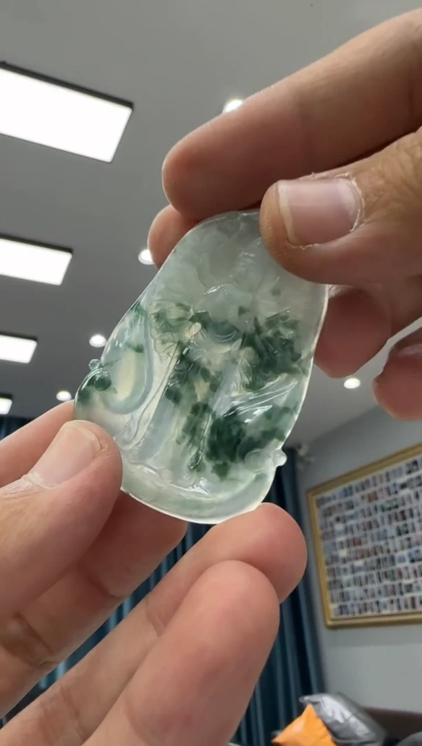 颈饰未镶嵌翡翠晶*多样性天然翡翠A货孤品