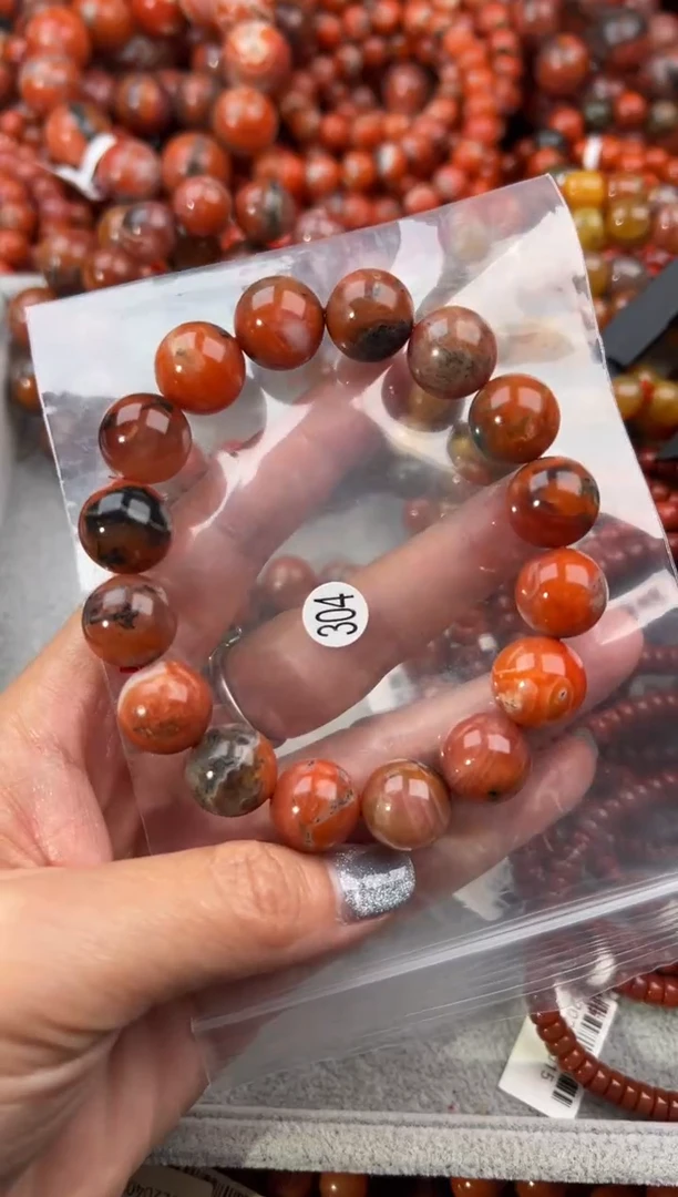 未镶嵌手串南红玛瑙13+