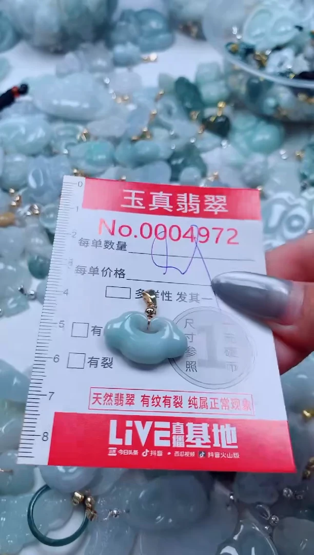 吊坠(不含链)未镶嵌翡翠4972