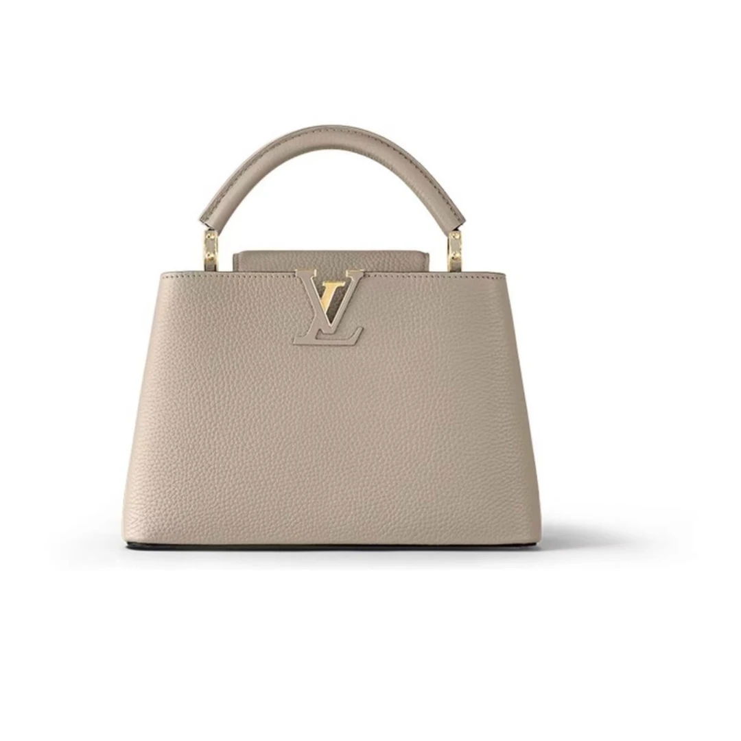 99新 LouisVuitton/路易威登 CAPUCINES bb灰色/包展/501094