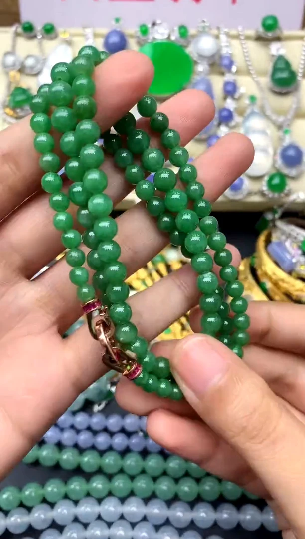 未镶嵌手串翡翠235-中国好珍宝