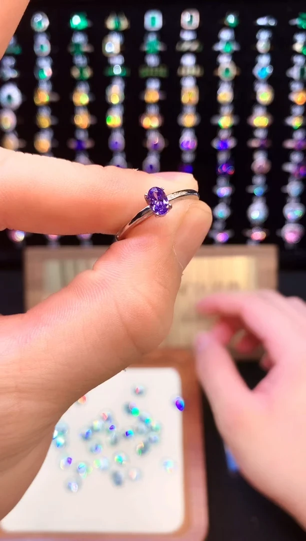 紫晶戒指未镶嵌........