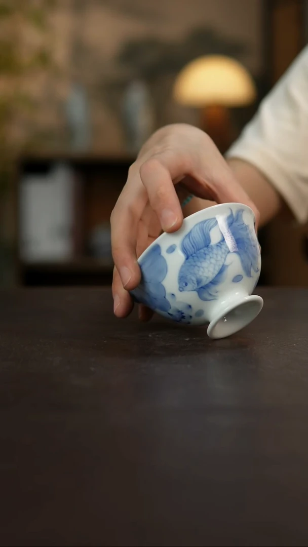 杯景德镇陶瓷杯碗柴烧多人