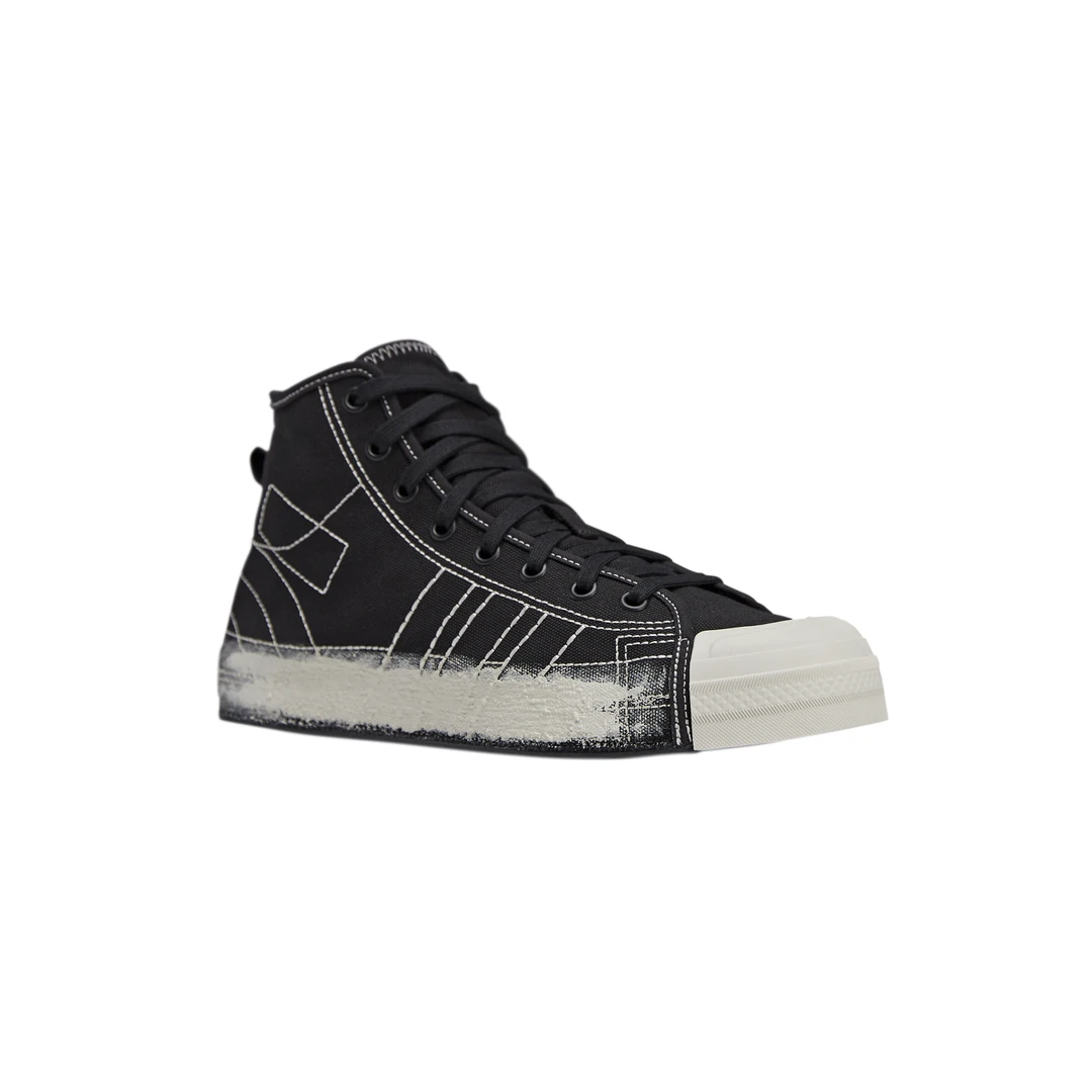 Y-3/Y-3（52-JQ2449）NIZZA HI 黑色时尚系带潮流舒适运动休闲板鞋