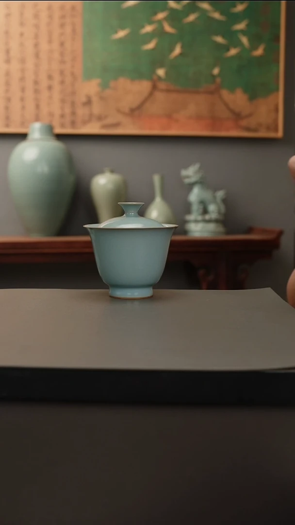 杯仿古釉原矿    玉兰两才 微瑕