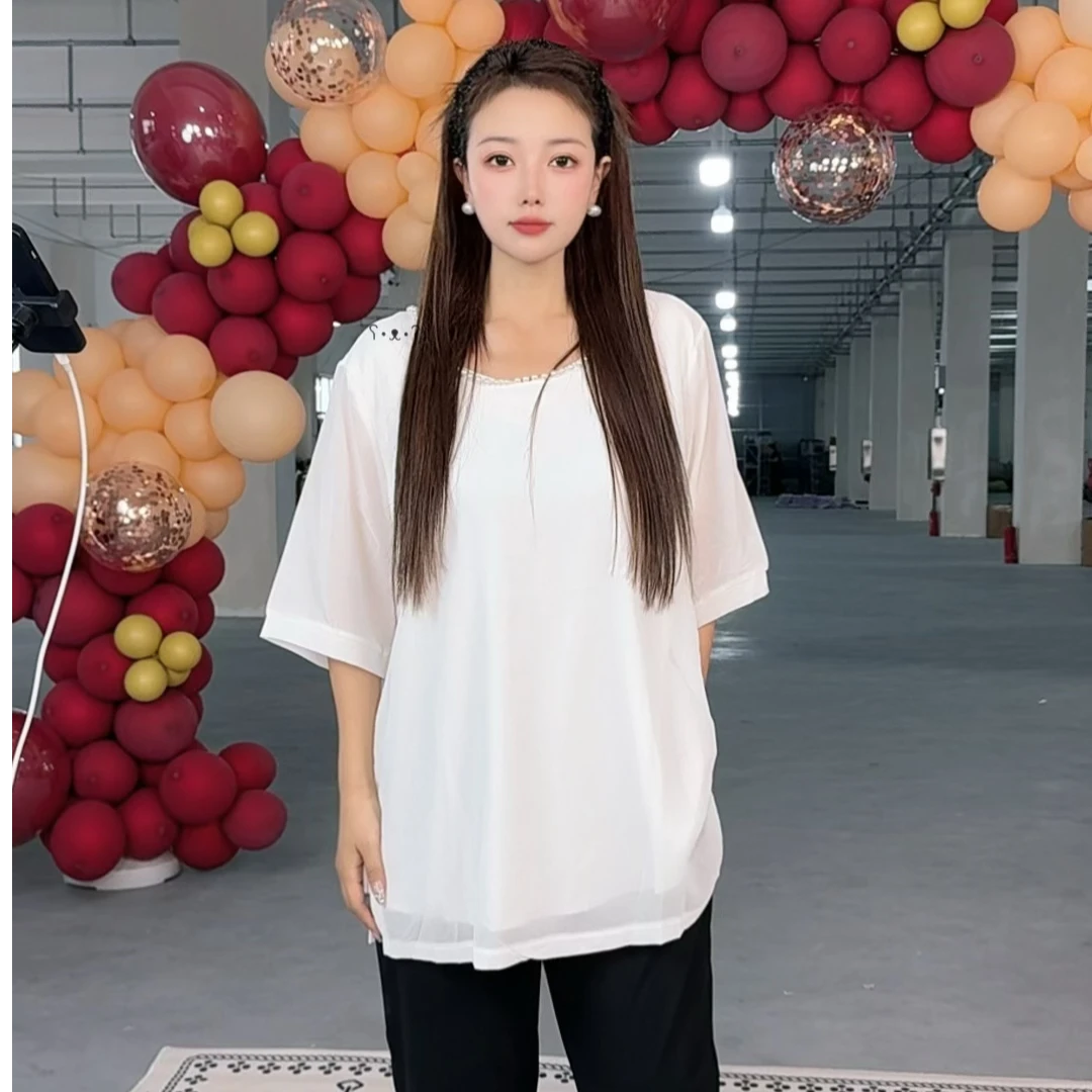 古语影 韩版显瘦气质百搭短袖25490