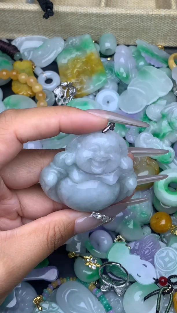 翡翠未镶嵌颈饰天然缅甸翡翠吊坠