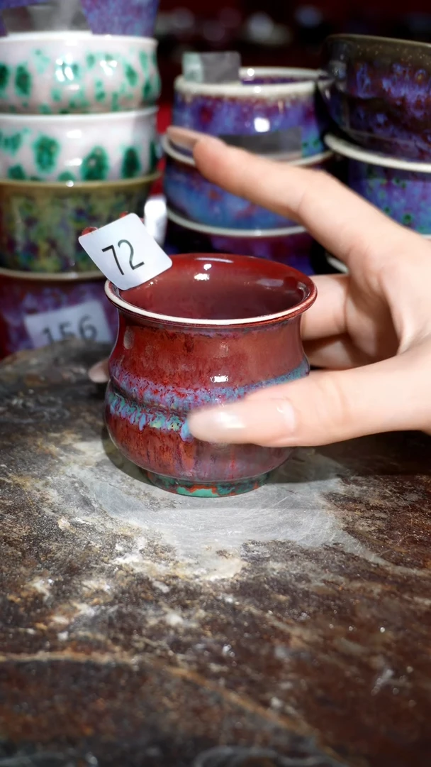 摆件精品窑变钧瓷茶器