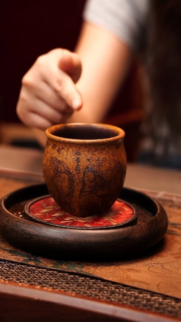 茶杯紫砂宜兴原矿紫砂 全手工制作