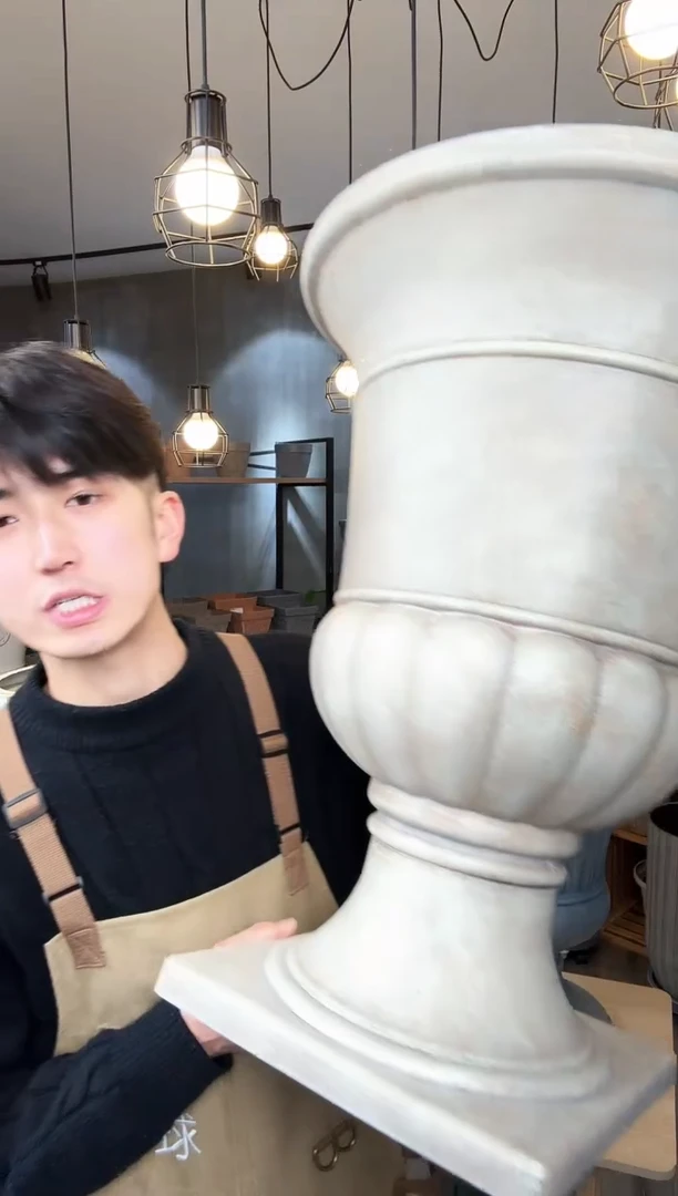 【闪购商品】塑料南瓜奖杯画眉白2只无孔