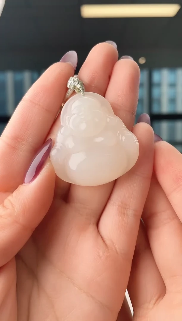 颈饰未镶嵌和田玉35+佛公 多样性发其一