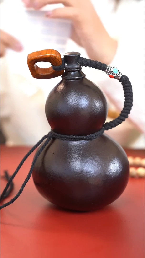 041手工大漆酒葫芦